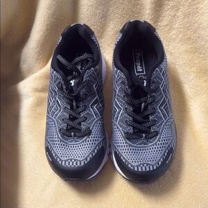 Propet Black and Gray Mesh Sneakers